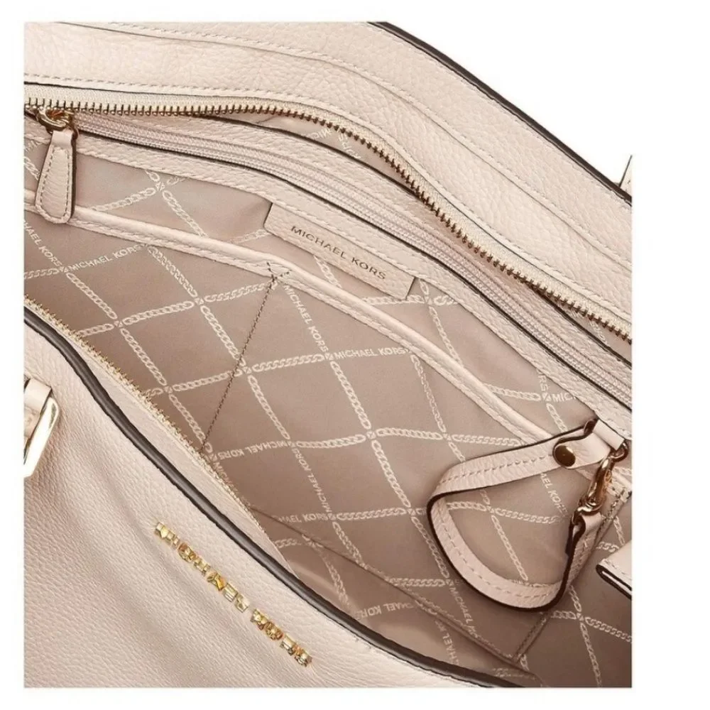 Michael Kors soft pink LG soft leather tote